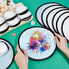 50Pcs Nylon Foldable Flying Disc or Fan with Storage Bag Assortment AJEW-BC0008-88A-3