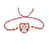 Fashion Owl Glass Seed Bead Link Adjustable Bracelets VY0389-2-3
