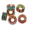 Brass Rhinestone Spacer Beads RB-A020-7mm-R-1