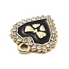 Alloy Rhinestone Pendants FIND-U026-14G-2