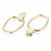 Rack Plating Alloy Bottle Open Back Bezel Pendants PALLOY-S047-31E-FF-2