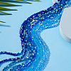 10 Strands 5 Colors Electroplate Transparent Glass Beads Strands EGLA-TA0013-78B-5