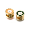 Brass Enamel Beads KK-CBA0E55-05G-2
