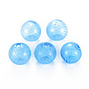 Transparent Handmade Blown Glass Globe Beads X-GLAA-T012-40C-05-1