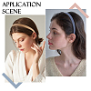 6Pcs 6 Colors Plastic Hair Band Findings FIND-DC0008-40-5