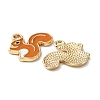 Alloy Enamel Pendants ENAM-CJC0016-02B-2