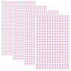 4 Sheets 4 Styles Acrylic Imitation Pearl Stickers Paper Sheets for Craft DIY-SP0002-64A-1