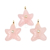 Natural Rose Quartz Pendants X-G-H353-01G-07-1