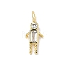 Brass Micro Pave Cubic Zirconia Pendants ZIRC-I356-17G-A01-1