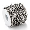 Tarnish Resistant Handmade 304 Stainless Steel Link Chains CHS-M004-01P-4