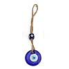 Handmade Lampwork Blue Evil Eye Hanging Ornaments PW23022381703-1