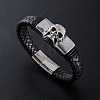 Punk Braided PU Leather Cord Bracelets EQ6903-2