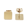 PVD Vacuum Plating 304 Stainless Steel Stud Earrings for Women EJEW-A048-46D-G-2