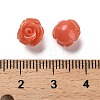 Synthetic Coral Carved Beads CORA-H003-01B-25-3