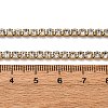 3MM 304 Stainless Steel Rhinestone Cup Chain Necklaces for Women NJEW-G175-01G-02-5