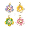 Brass Micro Pave Cubic Zirconia Pendants KK-CBA3AFC-03G-1