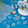96Pcs 12 Styles Alloy Hollow Chandelier Component Links FIND-PH0061-70-4