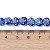 Handmade Millefiori Lampwork Beads Strands LAMP-G166-15E-4