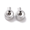 Anti-Tarnish Rhodium Plated 925 Sterling Silver Crimp Beads STER-D035-01P-2