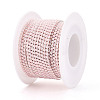 Iron & ABS Imitation Pearl Cup Chains CH-T007-01A-09-2