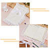 Polyester Lace Book Covers OFST-WH0002-59A-4