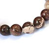Natural Zebra Jasper Round Bead Strands X-G-E334-6mm-12-2