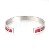 304 Stainless Steel Cuff Bangles BJEW-Q684-11A-3