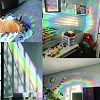 Gorgecraft Waterproof PVC Colored Laser Stained Window Film Adhesive Stickers DIY-WH0256-054-5