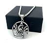 Vintage 304 Stainless Steel Pentagram Eagle Pendant Men's Necklaces OB8417-1