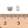 Rhodium Plated 925 Sterling Silver Friction Ear Nuts X-FIND-Z008-01P-3