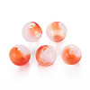 Transparent Handmade Blown Glass Globe Beads GLAA-T012-31B-02-1