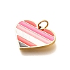 Pride 304 Stainless Steel Enamel Pendants LS-STAS-B079-01G-16-3