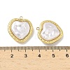 304 Stainless Steel with ABS Plastic Pearl Pendants STAS-G371-01G-03-3