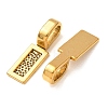 Tibetan Style Alloy Glue-on Flat Pad Bails TIBE-4710-AG-RS-2