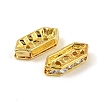 Brass Crystal Rhinestone Spacer Bars RB-T019-01B-G-2
