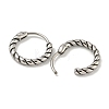 316 Surgical Stainless Steel Hoop Earrings EJEW-D096-19B-AS-2