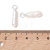 Natural Baroque Keshi Pearl Pendants PALLOY-JF05493-03-3