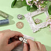 6Pcs 3 Colors Zinc Alloy Cufflinks BUTT-GL0001-04-3