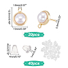 20Pcs Brass Stud Earring Findings KK-DC0001-26-2