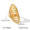 304 Stainless Steel Cuff Open Rings WGB7CC1-02-1