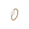 304 Stainless Steel and Shell Finger Rings WG7EF54-07-1