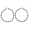 Halloween Skull Acrylic Beaded Necklaces NJEW-JN06531-2