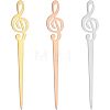 Unicraftale 3Pcs 3 Colors Stainless Steel Sealing Wax Mixing Stirrers STAS-UN0040-10-1