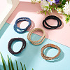 10Pcs 5 Colors Polyester Hair Accessories OHAR-TAD0001-04-4
