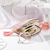 Velvet Jewelry Storage Zipper Bags with Tassel ABAG-PA0001-01B-4