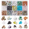 300g 15 Colors Natural & Synthetic Gemstone Beads G-YW0001-04-2