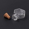 Hexagon Dollhouse Miniature Glass Cork Bottles Ornament AJEW-F058-01A-3