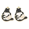 Alloy Enamel Pendants ENAM-D051-06G-2