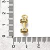 Brass Micro Pave Cubic Zirconia Charms KK-P295-19G-3