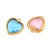 Valentine's Day 304 Stainless Steel with Glass Charms STAS-Q119-01G-A-2